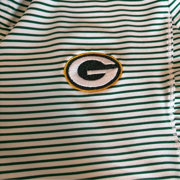 Vinyard Vines Sankaty Green Bay Packers Quarter-Zip Pullover - Picture 4 of 9